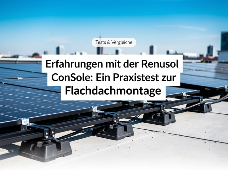 Erfahrungen mit der Renusol ConSole+: Ein Praxistest zur Flachdachmontage Erfahrungen und Praxistest zur Renusol ConSole+ für Flachdachmontage