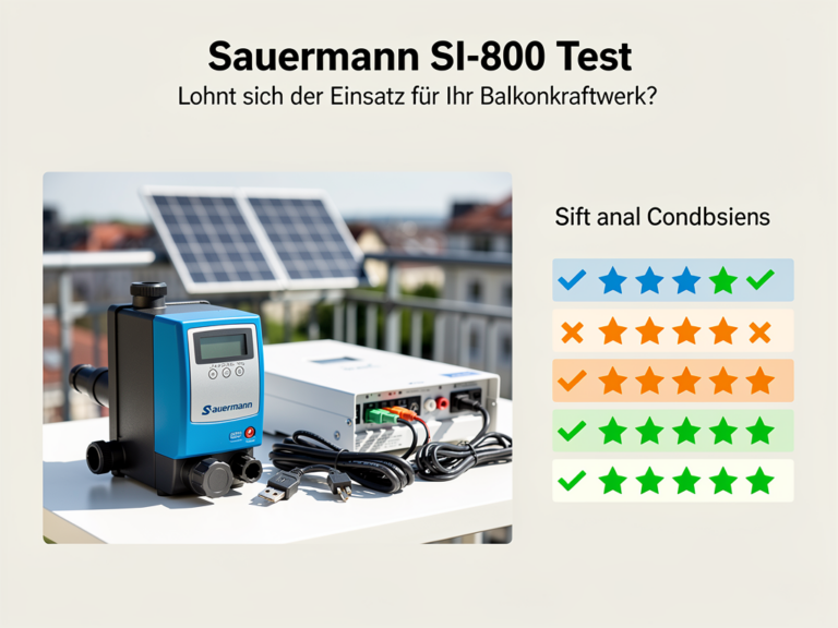 Sauermann SI-800 Test für Balkonkraftwerke mit Vor- und Nachteilen analysiert