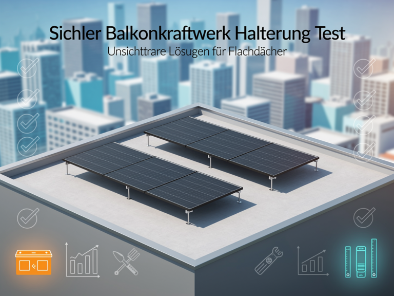 Sichler Balkonkraftwerk Halterung Test: Unsichtbare Lösungen für Flachdächer Sichler Balkonkraftwerk Halterung NWF-230.solar für Flachdächer im Test