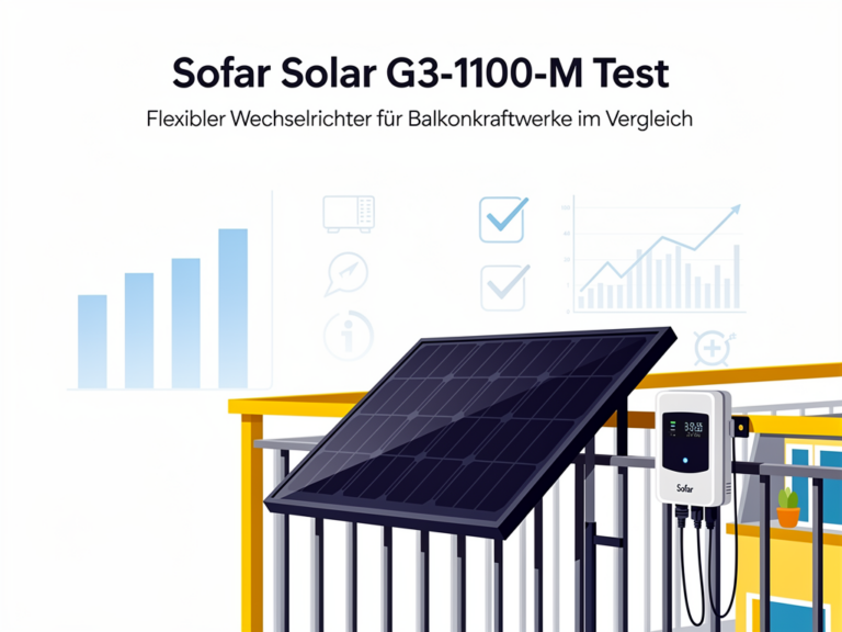 Sofar Solar G3-1100-M Test: flexibler Wechselrichter für effiziente Balkonkraftwerke