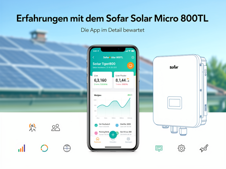 App-Bewertung des Sofar Solar Micro 800TL mit Funktionen und Nutzererfahrungen