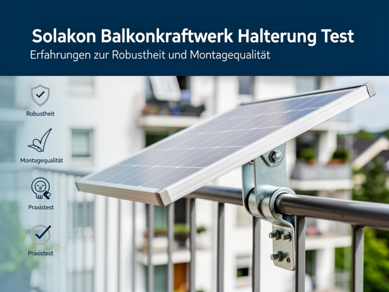 Solakon Balkonkraftwerk Halterung Test Erfahrungen zur Robustheit und Montagequalität
