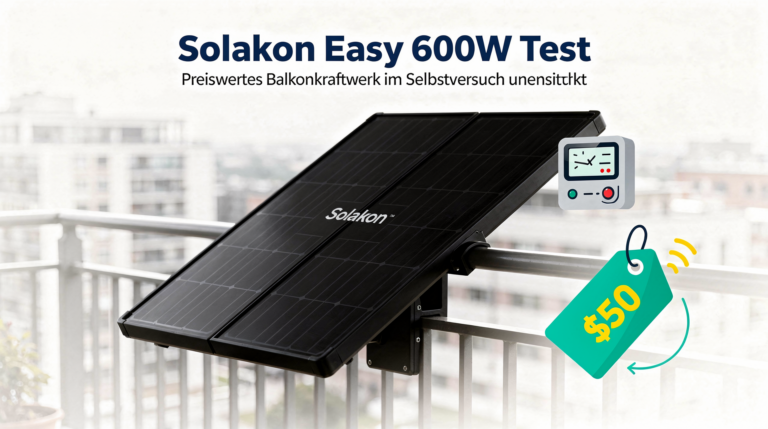 Solakon Easy 600W Test: Preiswertes Balkonkraftwerk im Selbstversuch untersucht Solakon Easy 600W Test für preiswertes Balkonkraftwerk im Selbstversuch