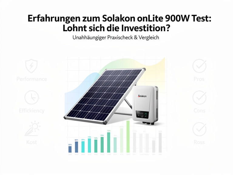Erfahrungen zum Solakon onLite 900W Test: Lohnt sich die Investition? Beitragsbild zum Solakon onLite 900W Test: Erfahrungen und Investitionsbewertung