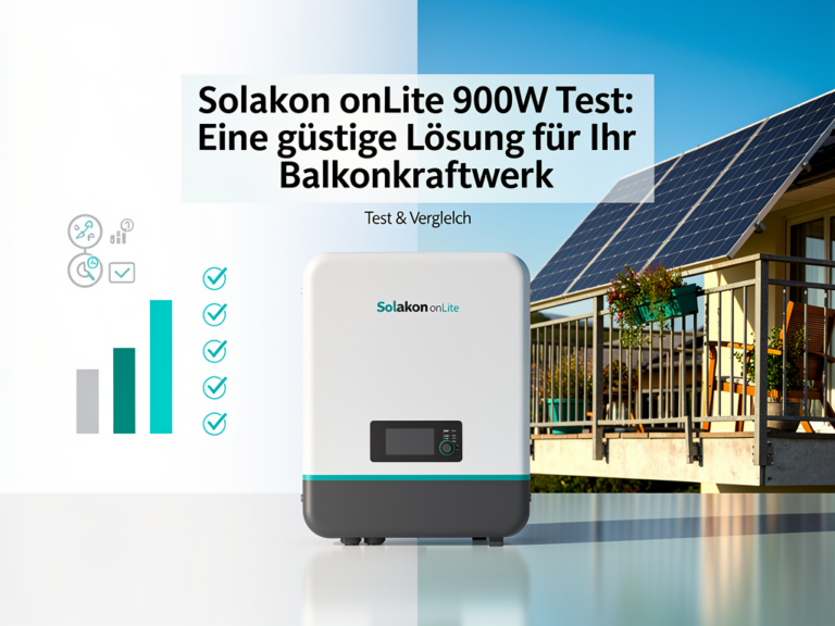 Solakon onLite 900W Test: kostengünstiges Balkonkraftwerk mit einfacher Installation