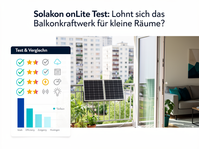 Solakon onLite Balkonkraftwerk im Test: Effiziente Lösung für kleine Räume
