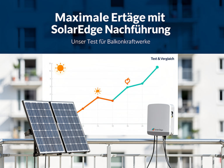 SolarEdge Nachführung Test zur Maximierung der Erträge bei Balkonkraftwerken