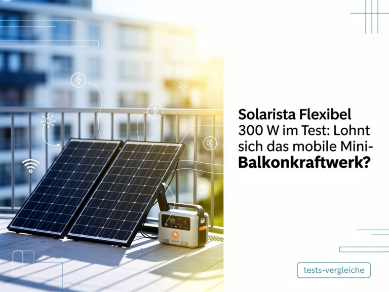 Solarista Flexibel 300 W Test: mobiles Mini-Balkonkraftwerk für nachhaltige Energie