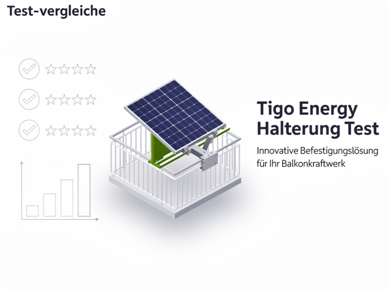 Tigo Energy Halterung Test für stabile Befestigung von Balkonkraftwerken