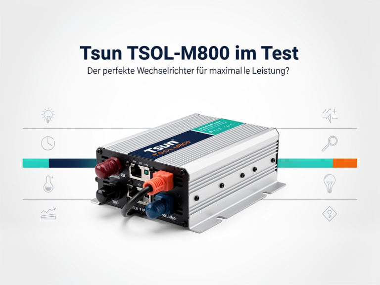 TSUN TSOL-M800 Test für effizienten Balkonkraftwerk Wechselrichter mit hoher Leistung