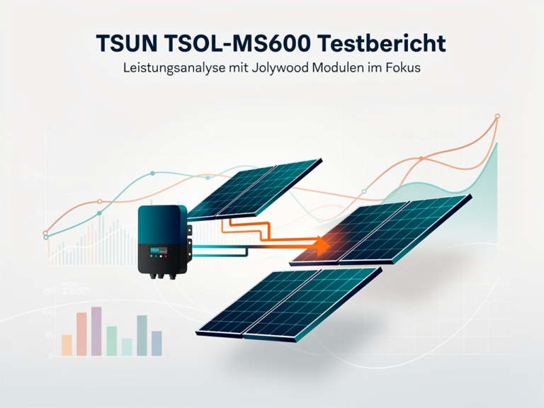 Testbericht zum TSUN TSOL-MS600 Mikro-Wechselrichter mit Jolywood Modulen