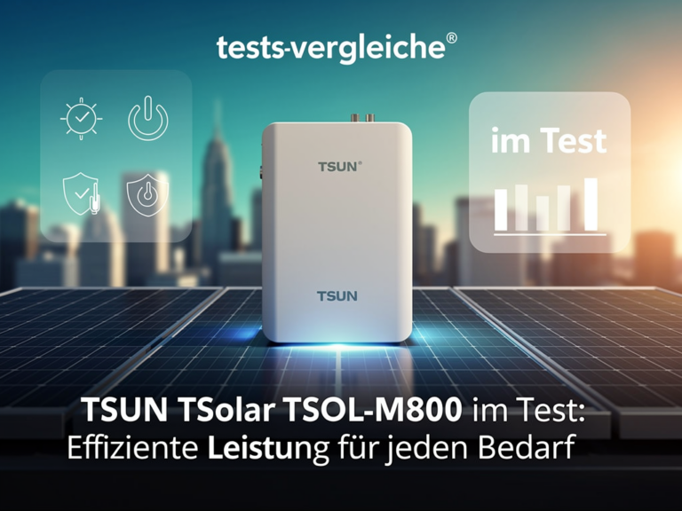 Test des TSUN TSolar TSOL-M800 Mikro-Wechselrichters mit effizienter Leistung und Flexibilität