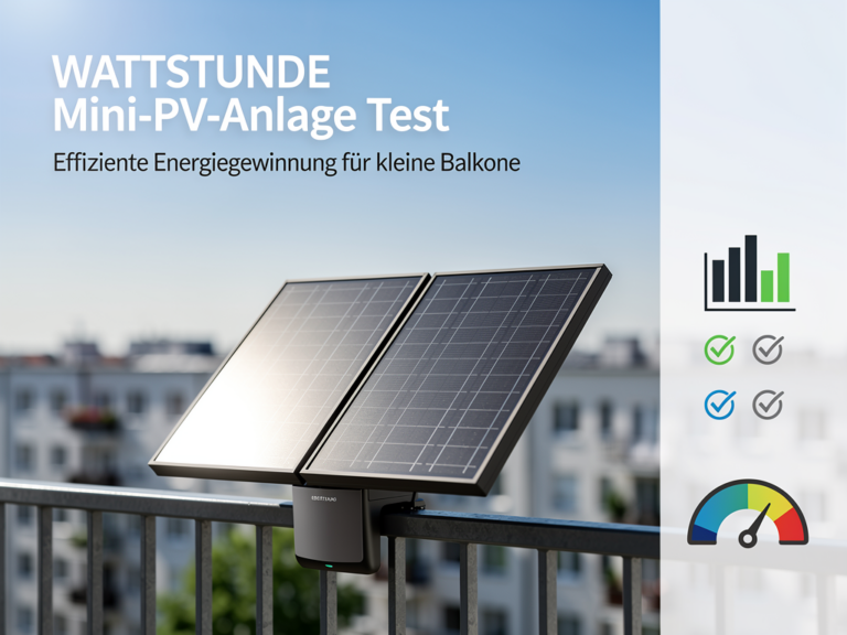 WATTSTUNDE Mini-PV-Anlage Test für Balkonbesitzer zur effizienten Energiegewinnung