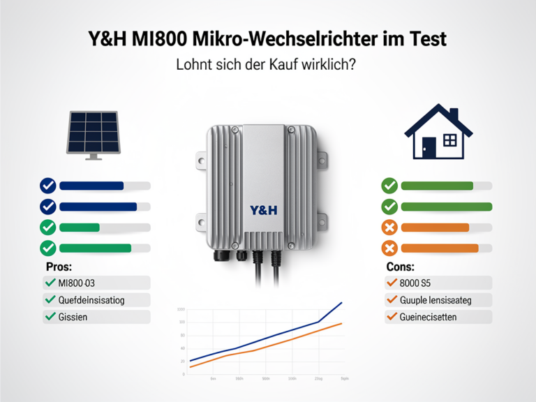 Y&H MI800 Mikro-Wechselrichter im Test: Lohnt sich der Kauf wirklich? Y&H MI800 Mikro-Wechselrichter im Test über Preis-Leistung und Benutzerfreundlichkeit