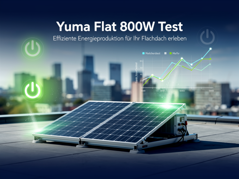 Yuma Flat 800W Test: Effiziente Energieproduktion für Flachdächer erleben