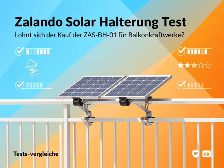 Zalando Solar Halterung Test: Lohnt sich der Kauf der ZAS-BH-01 für Balkonkraftwerke? Zalando Solar Halterung ZAS-BH-01 im Test für Balkonkraftwerke