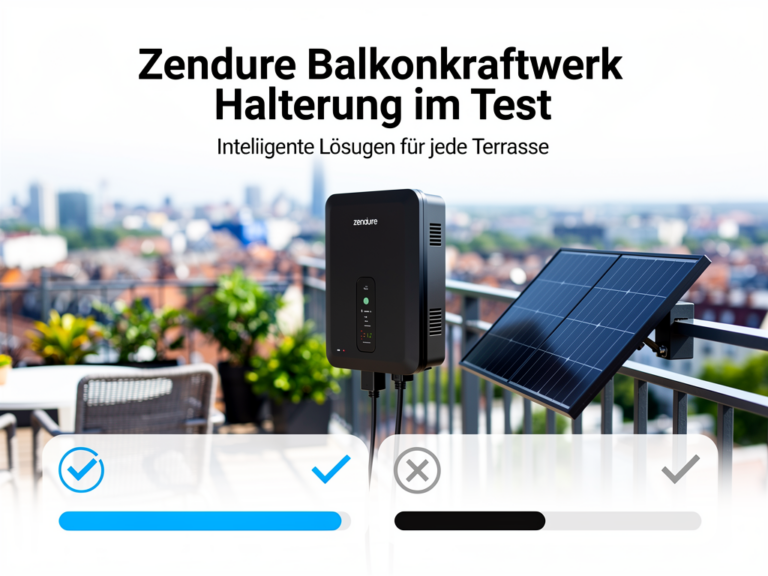 Zendure Balkonkraftwerk Halterung Test für stabile Lösungen auf Balkonen und Terrassen