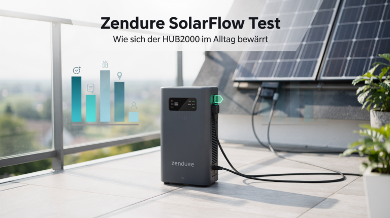 Zendure SolarFlow Test des HUB2000 im Alltag mit Solarmodulen und Anwendungsmöglichkeiten