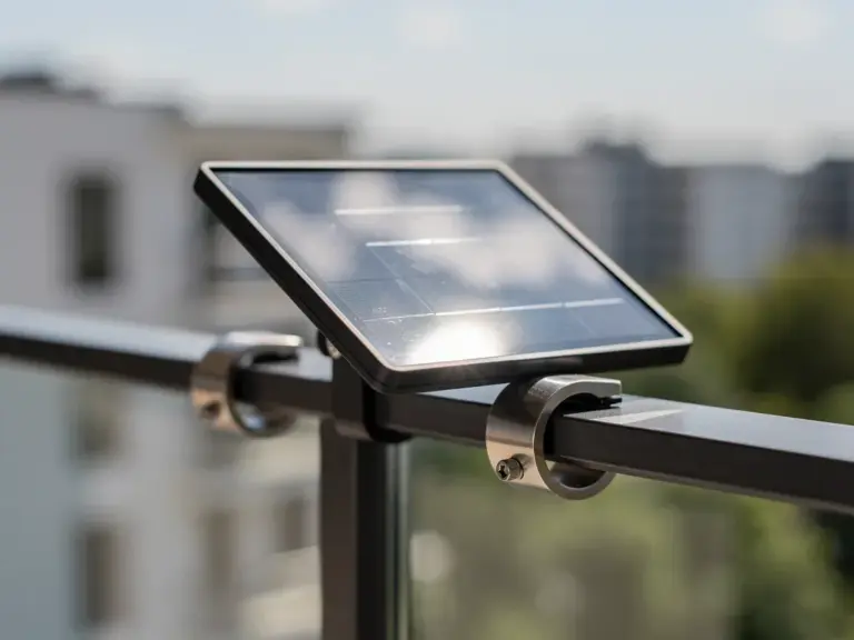 Übersichtliche Darstellung verschiedener Balkonkraftwerk Montagearten auf Balkon und Wand