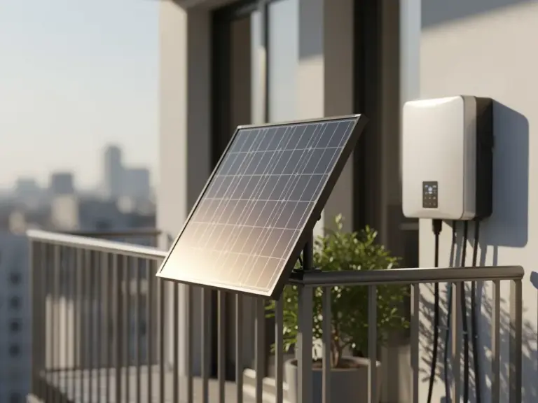 Smarte Solarmodule und Wechselrichter für effizientes Balkonkraftwerk im Smart Home