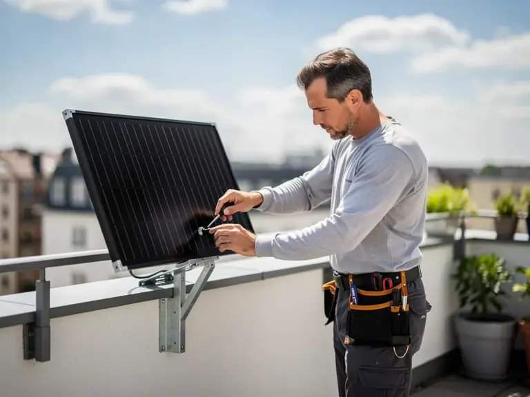 Ecovolta EVS-GH-01 Geländerhalterung aus pulverbeschichtetem Stahl für Alltagstest