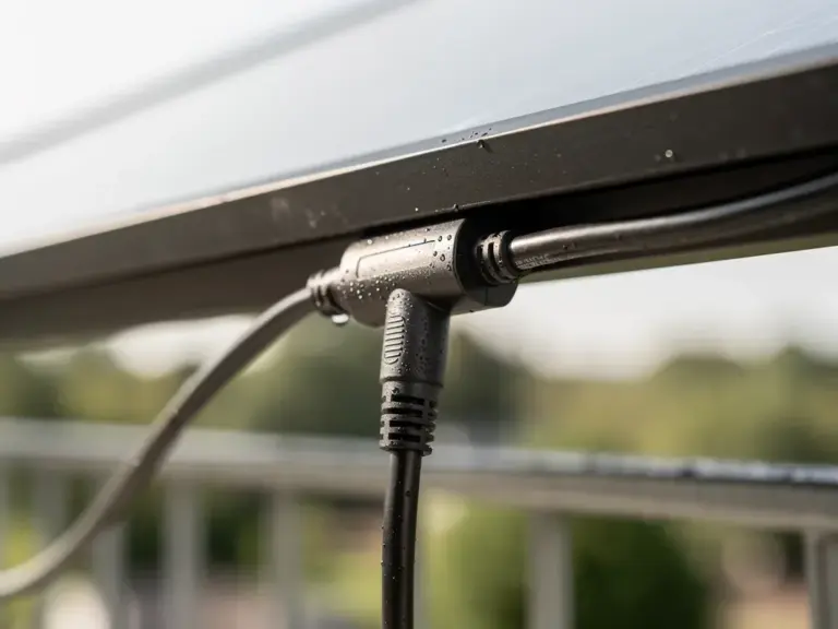 Witterungsbeständiges Außenkabel mit passendem Querschnitt für Balkonkraftwerk Installation