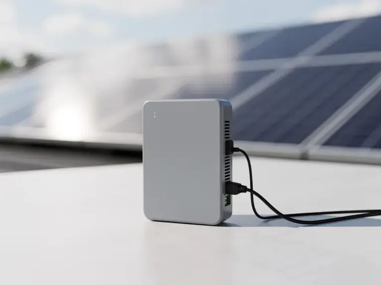 TSUN TSOL-MS600 Mikro-Wechselrichter kompakt installiert mit 600 Watt Leistung im Test