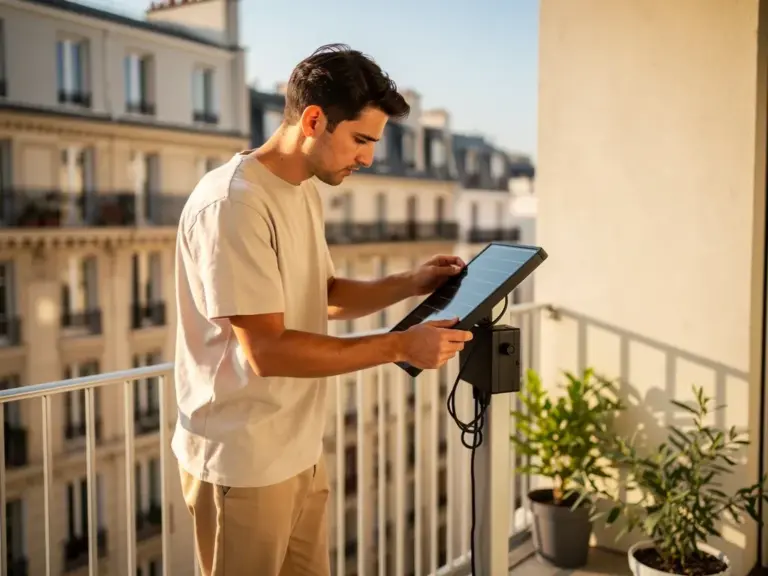 Yuma Balcony Basic 800 Watt Mini-PV-Anlage auf kleinem Balkon installiert